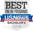 US News best online programs 2019 logo
