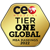 CEO magazine Tier one global MBA rankings 2022