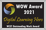WOW Award 2021 Digital learning hero - WCET Outstanding work award