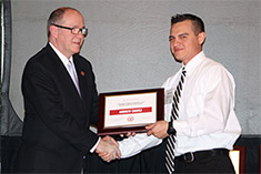 Wounded Warrior Recipient Andrew Chavez and CTU President Andrew Hurst