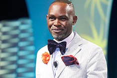 Speaker Derreck Kayongo at 2018 Graduation 