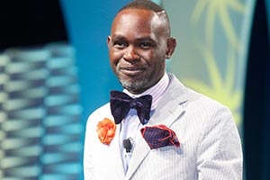 Speaker Derreck Kayongo at 2018 Graduation