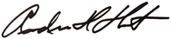 Andrew H. Hurst Signature