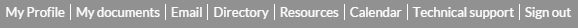 CTU Student Email Header Navigation
